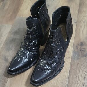 Ariat Black Cutout Ankle Booties